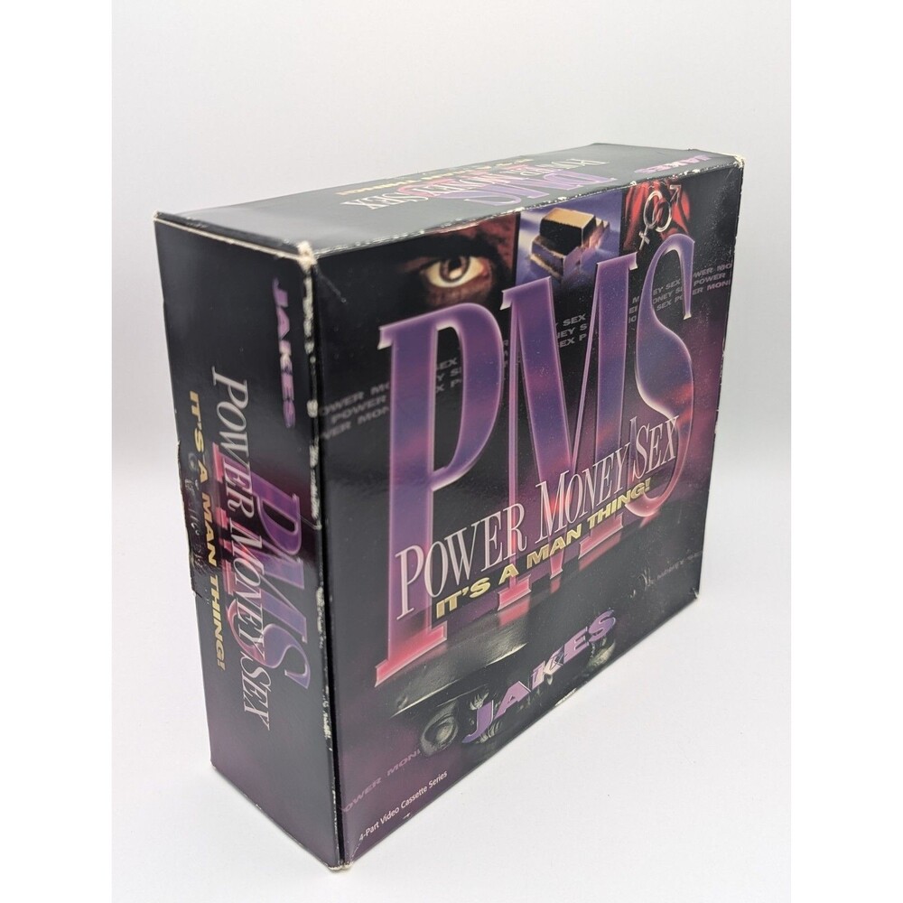 T.D. Jakes PMS Power Money Sex It's A Man Thing Vintage 4-Part VHS Box Set Rare